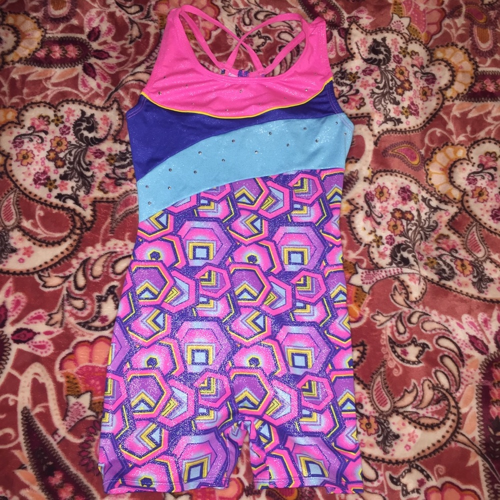Girls gymnastics leotard biketard